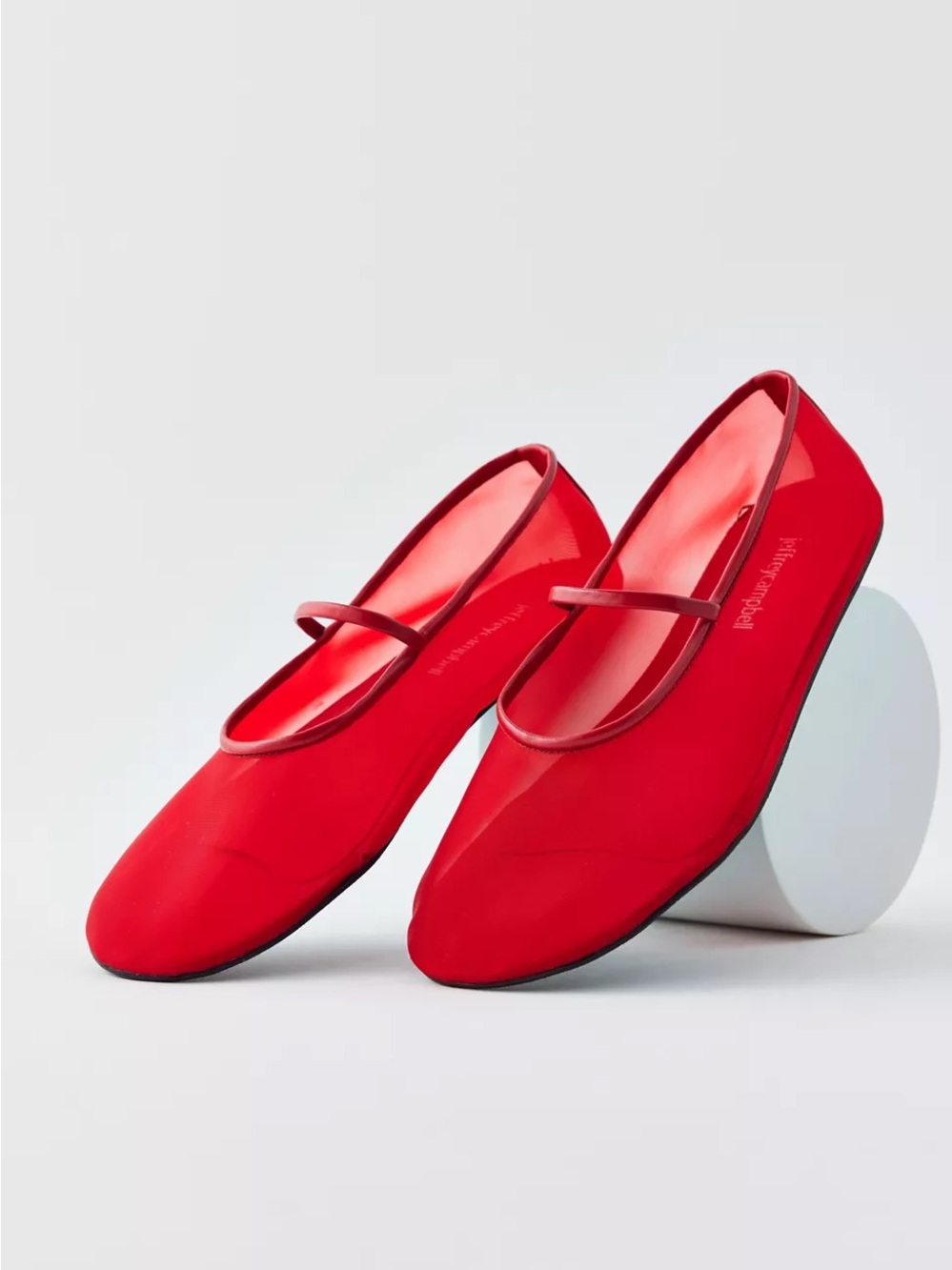 Jeffrey Campbell Swan Lake Mesh Mary Jane Ballet Flat